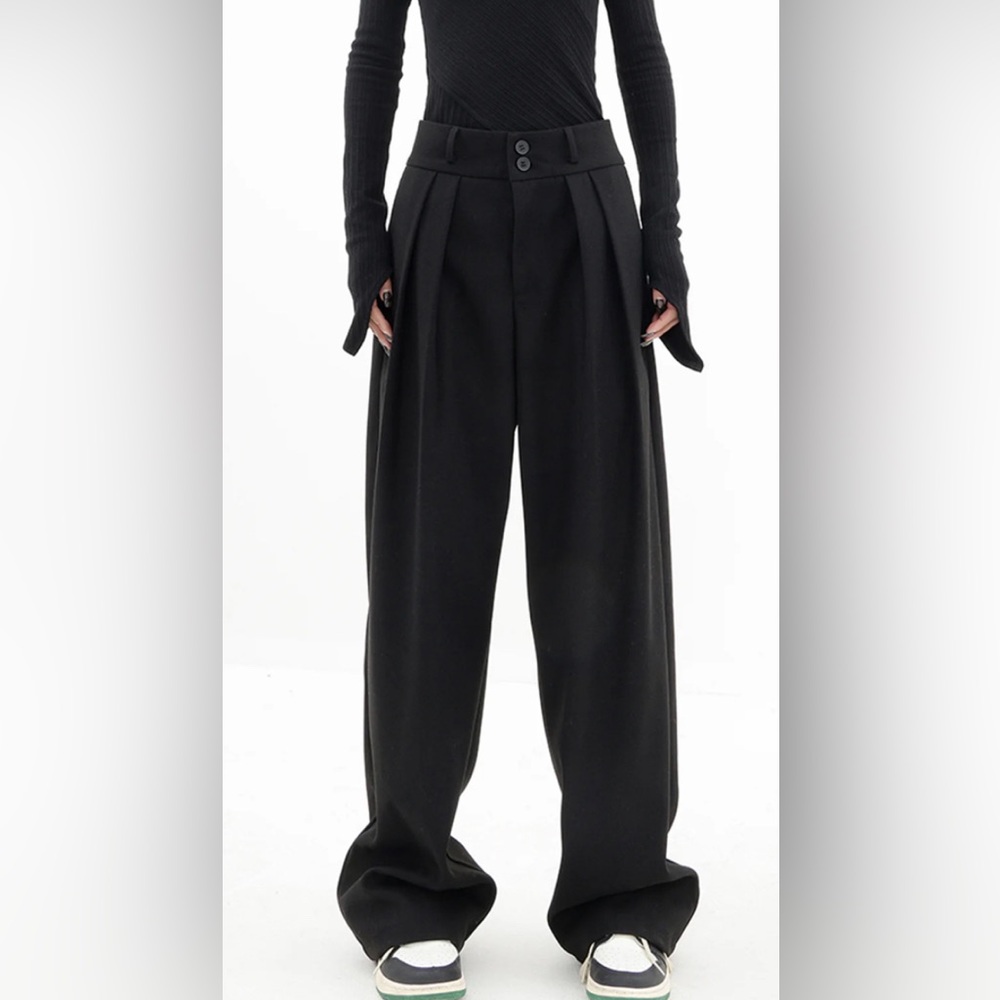 NWT Commense Double Buttons Wide Leg Dress Pants Size Medium